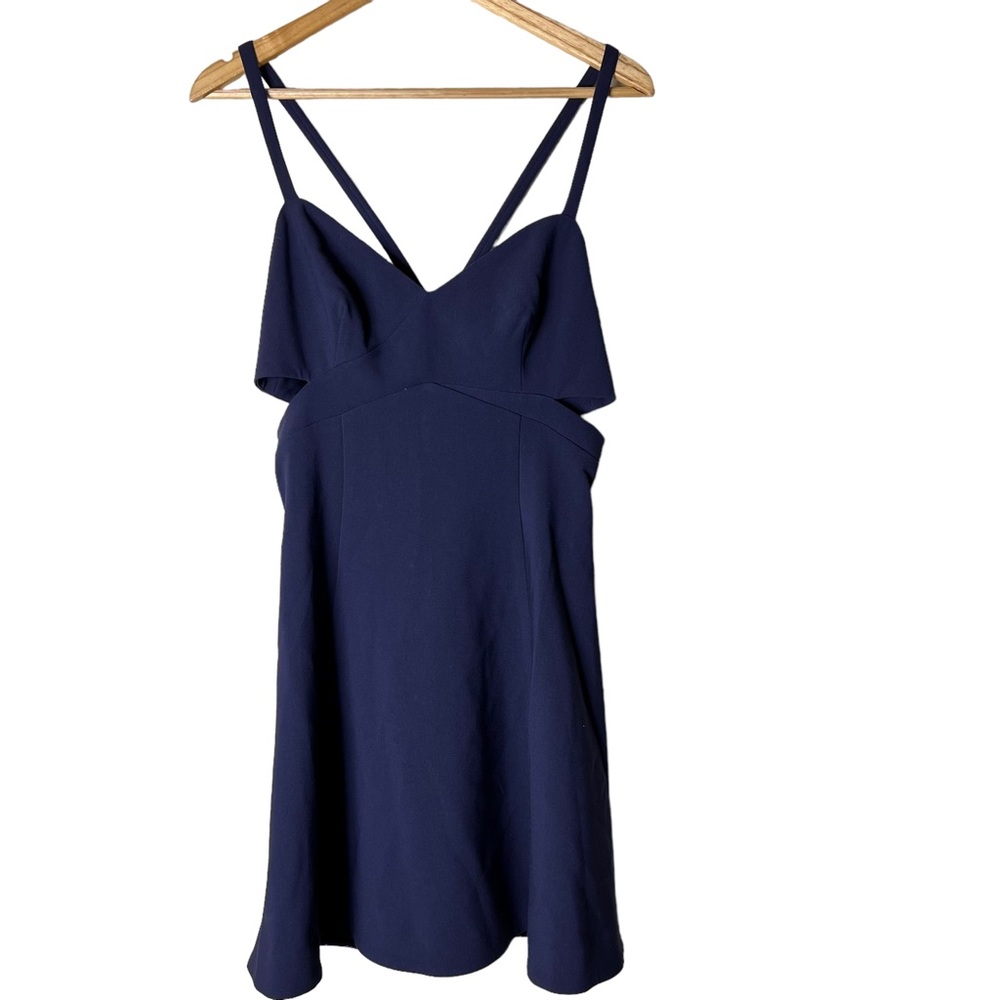 New‎ Likely Valentina Navy Blue Side Cutout Mini Dress